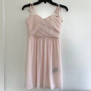 The Kooples tied pink spaghetti strap dress, XXS